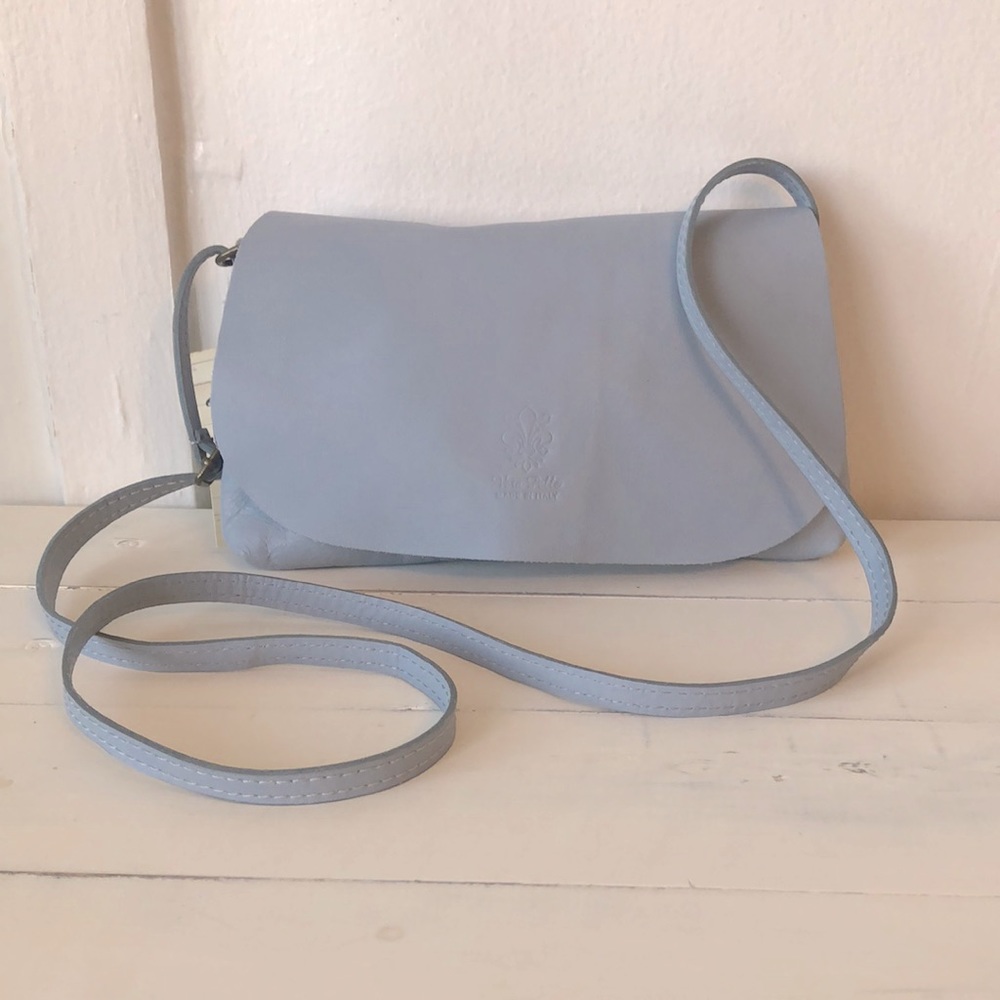 NWT Vera Pelle Italian Leather crossbody bag
